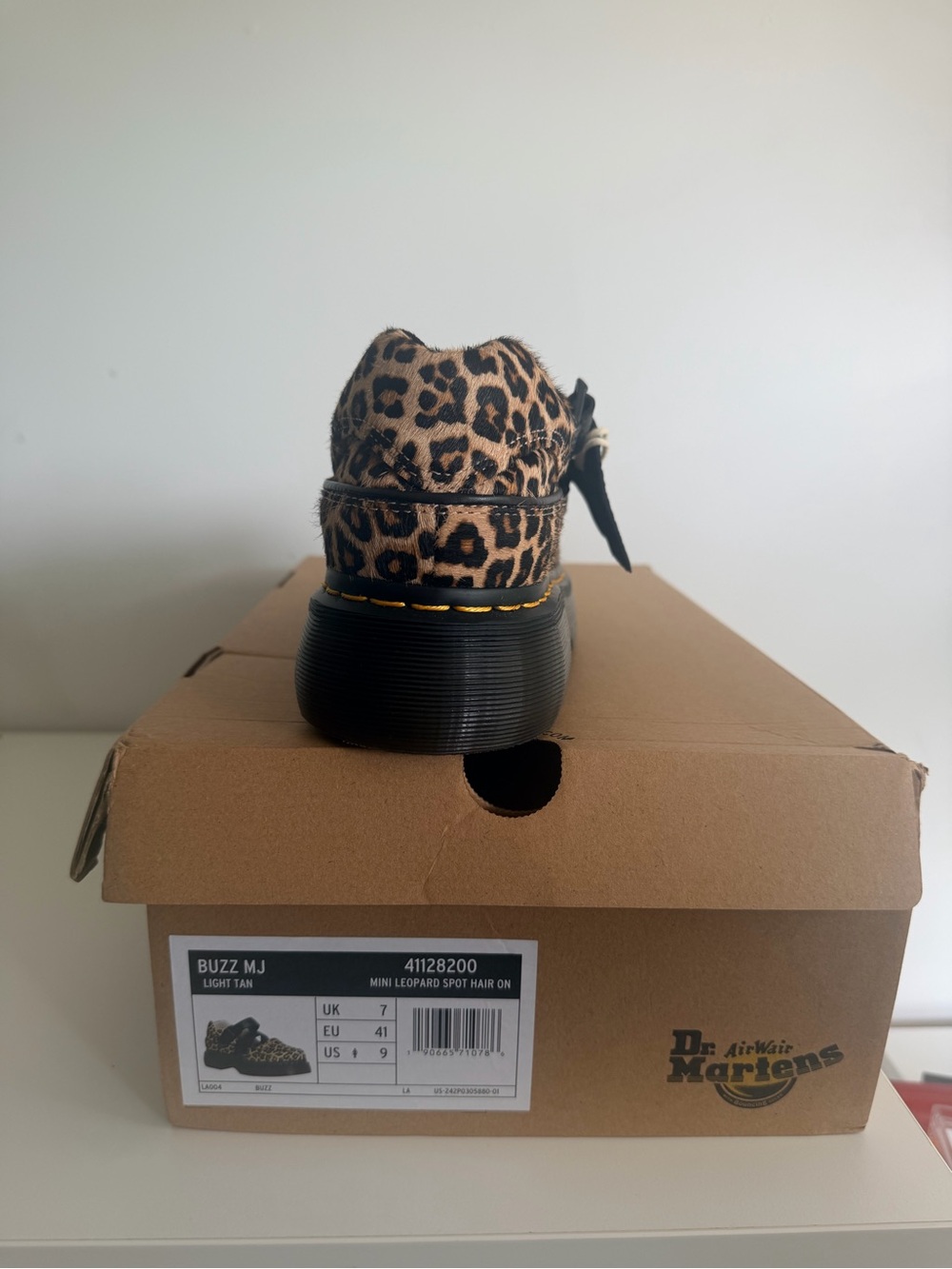 Dr Martens BUZZ LEOPARD MARY JANE SHOES Leopard size 9 - Picture 4 of 11